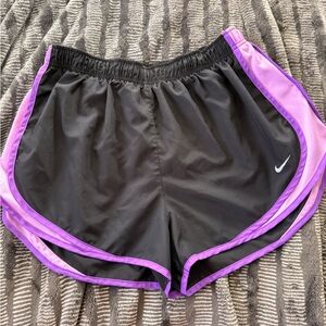 Nike Women's Black and Purple Shorts